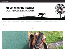 Tablet Screenshot of newmoonfarm.org